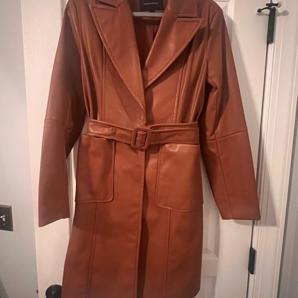 Banana Republic Tan Belted Trench Coat